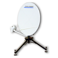 Challenger Communications 1.2 meter quick-deploy flyaway fly away satellite antenna