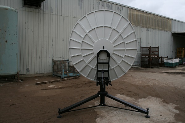 Antenna Armor 1.8 meter flyaway quick deploy satellite antenna dish at Challenger Communications
