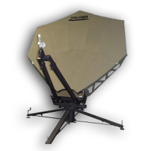 2.4 meter quick-deploy transmit receive flyaway manpack backpack satellite antenna