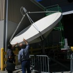 Multibeam Multifeed Challenger Prime Focus 3.8 meter antenna scte ses