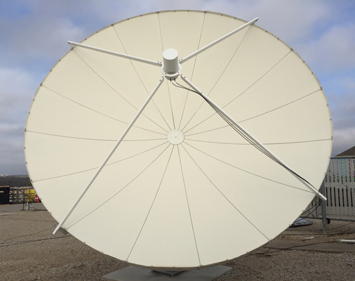 Prime Focus Satellite Dish Antennas for GOES-R by Challenger